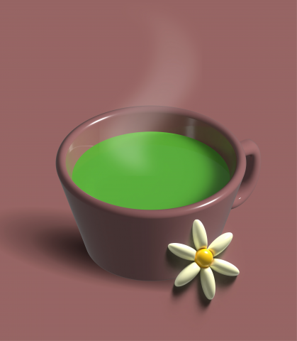 Чашка чая 3d