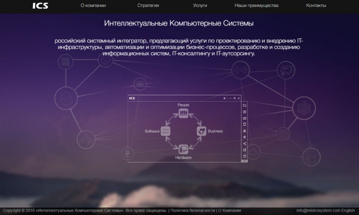 Мультиязычный лендинг для телекоммуникационной компании