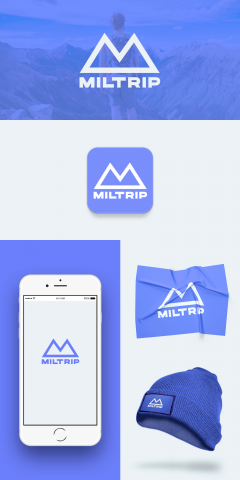 mobile app icon design "Miltrip"
