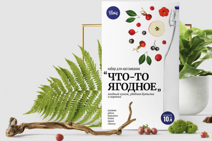 дизайн упаковки набора для настаивания Floris