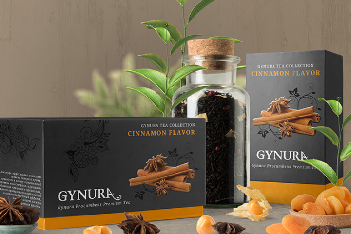 дизайн упаковки лекарственного чая Gynura