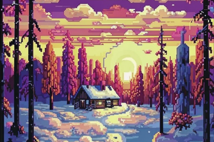 Русский зимний лес