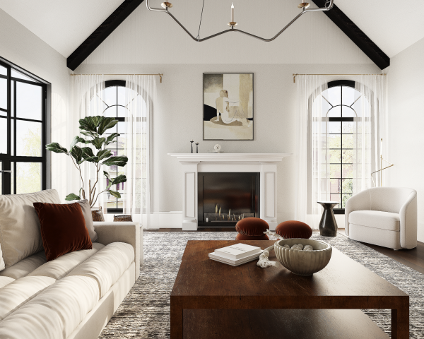 3D Визуализация гостиной