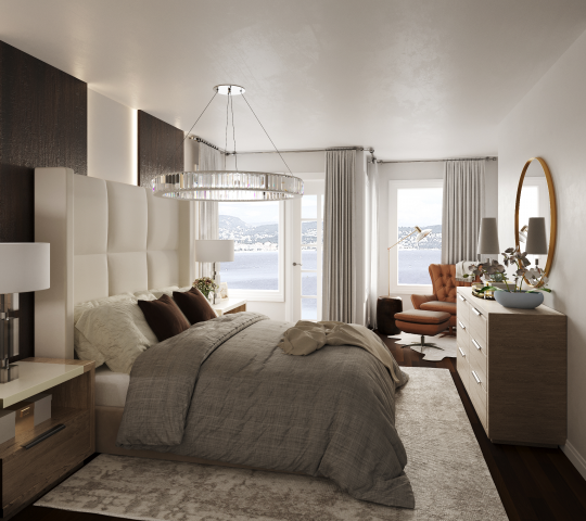 3D  Визуализация спальни