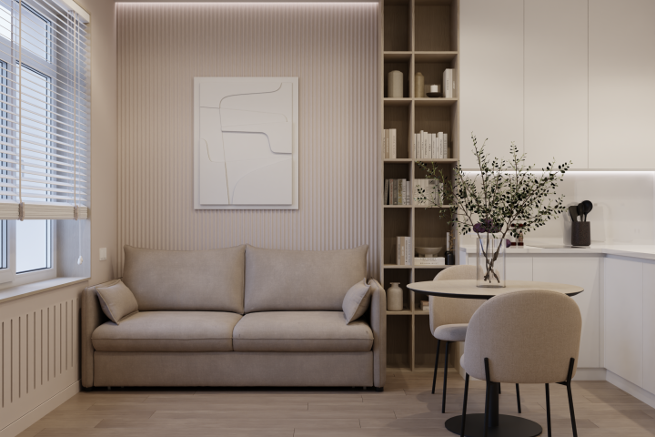 Визуализация студии 22 м