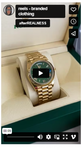 Reels - branded clothing