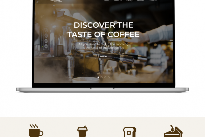 Лендинг для кофейни