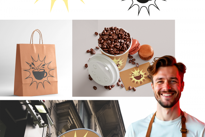 логотип для кофейни