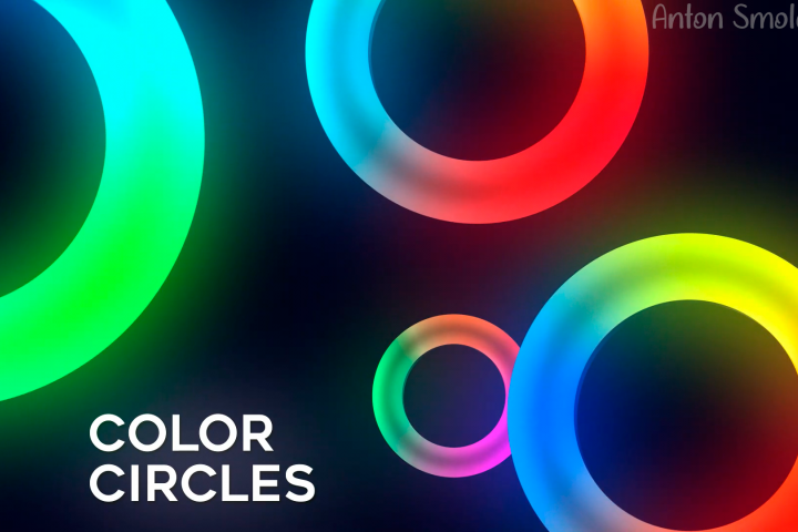 Цветовые круги в движении