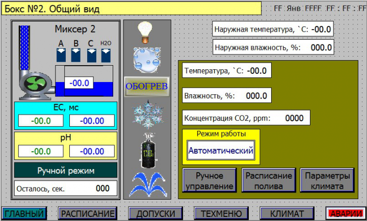 Автоматизация приготовления питательных растворов