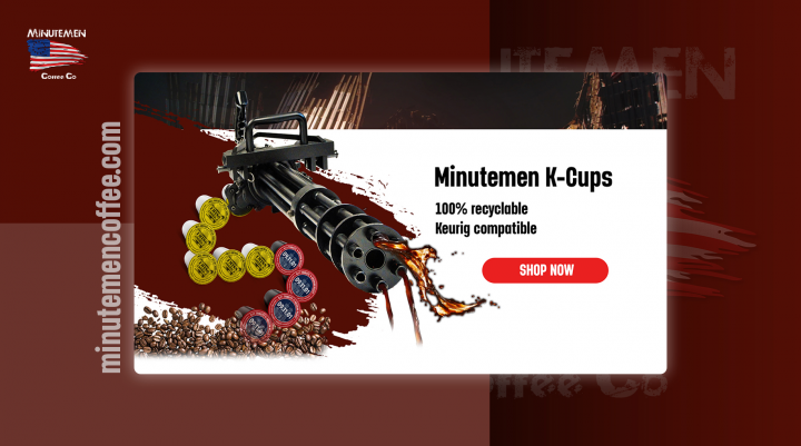 Баннер с капсулами Minutemen coffee для кофемашин