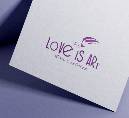 Логотип Love is art