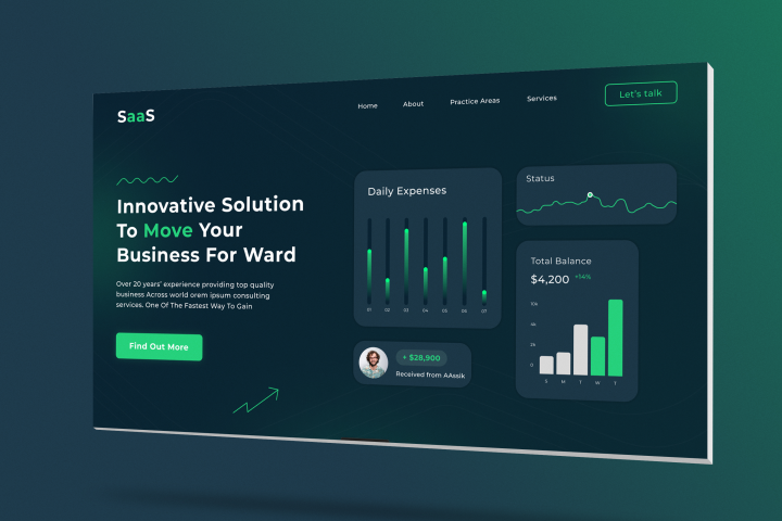 Первый экран "SaaS"