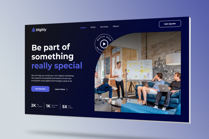 Первый экран "Digitly"