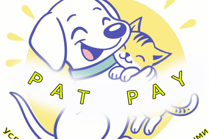 Логотип компании, оказывающей услуги по уходу за дом. животными