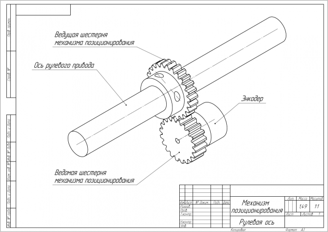 Расчет и моделирование механизма для учебного пособия.