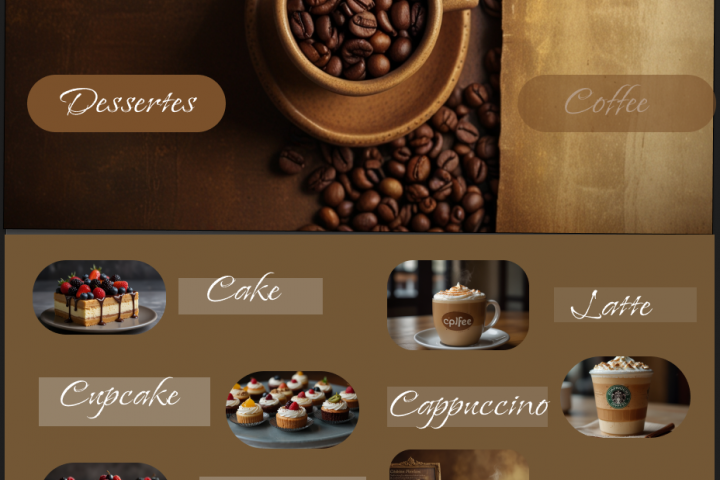 Меню для Кофейни
