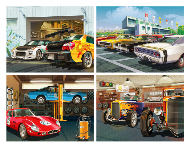 Иллюстрации для «RKM», приложение «My Classic Garage».