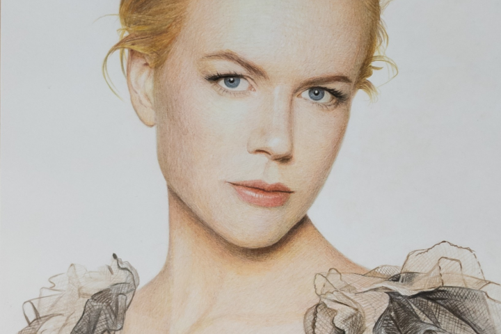 Портрет с фото, портрет Николь Кидман