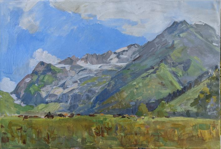 Вид на Софийские водопады