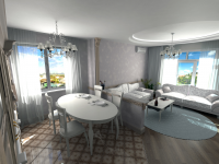 Визуализация гостиной/ моделирование мебели