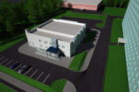 Бассейн и парковка