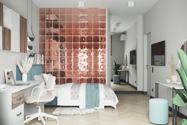 Яркий интерьер