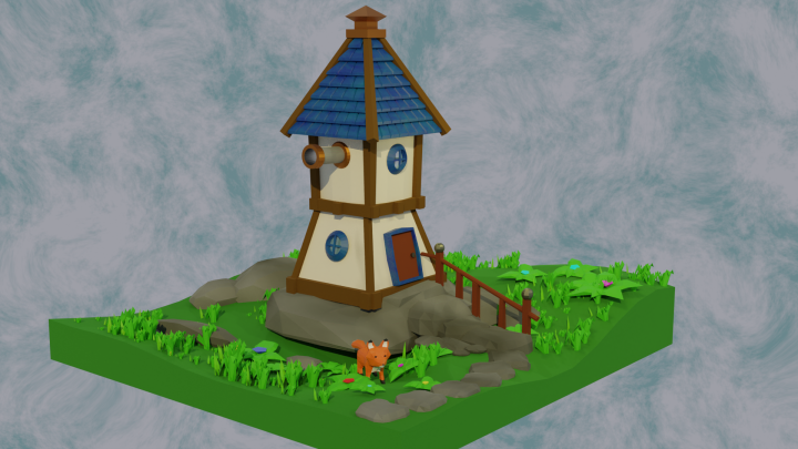 tower and fox
