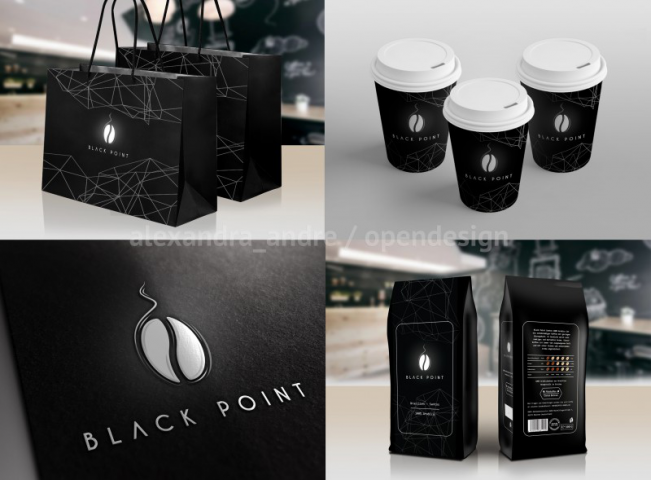Дизайн упаковки для кофе Black Point