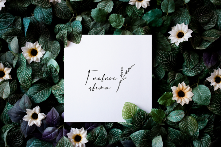 Логотип для магазина цветов