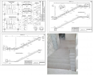 монолитная железобетонная лестница