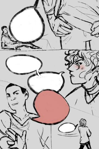 Черновая страница комикса (2)