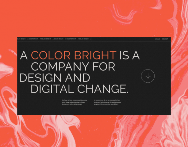 Сайт агентства A Color Bright