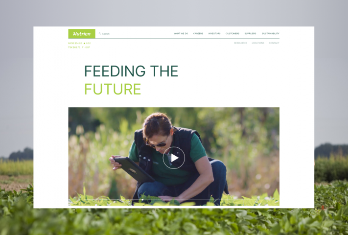 Корпоративный сайт Nutrien