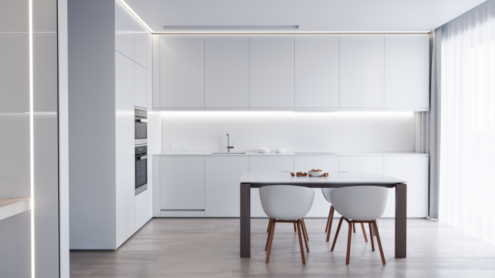 Квартира в белых тонах