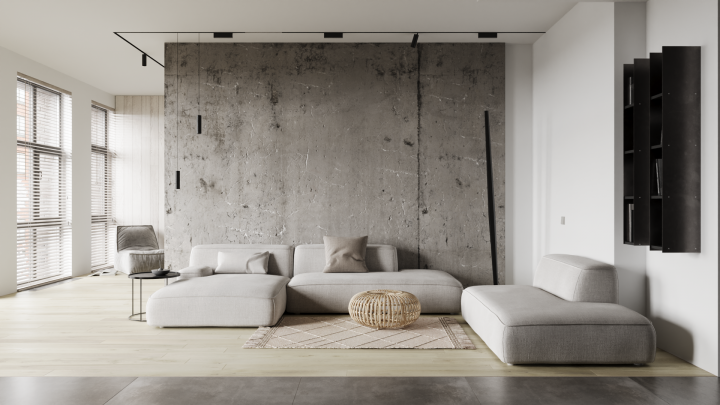 Общий вид на гостинную