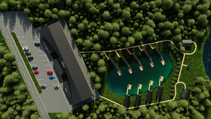 Визуализация базы отдыха