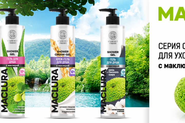 дизайн этикеток гелей для душа