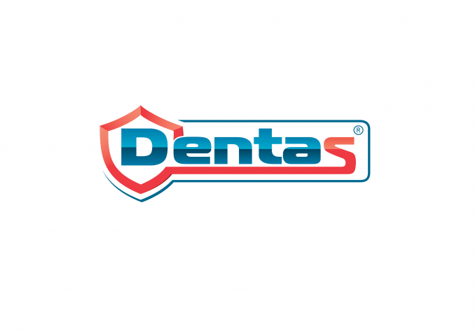 Логотип серии зубных паст "Dentas"