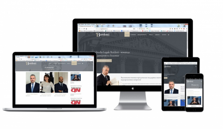 сайт итальянской юридической фирмы Бордони - Studio Legale Bord