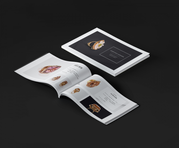 Презентация-каталог для коллекции уникальных ювелирных изделий