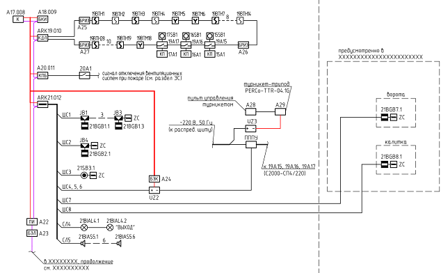 Схема структурная АУПС и СОУЭ