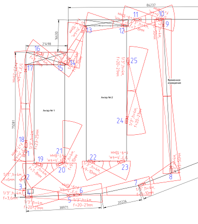 План расположения видеокамер
