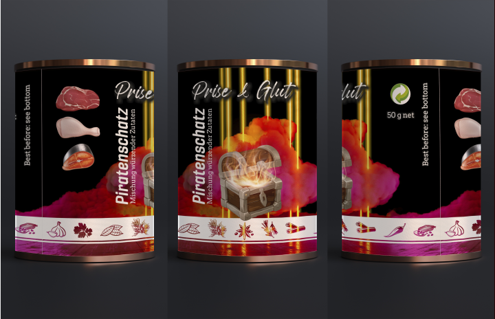 Этикетка на банку со специями