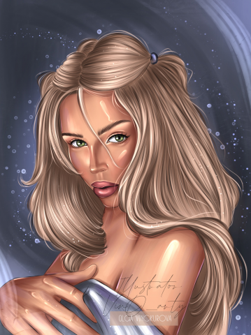 Портрет в стиле Диджитал арт