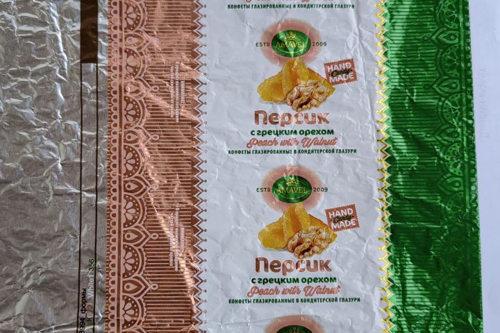 Упаковка конфетная, фольга