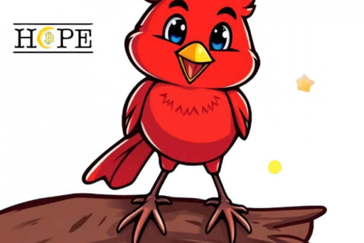 уникальный персонаж весёлой красной птички по имени HOPE.