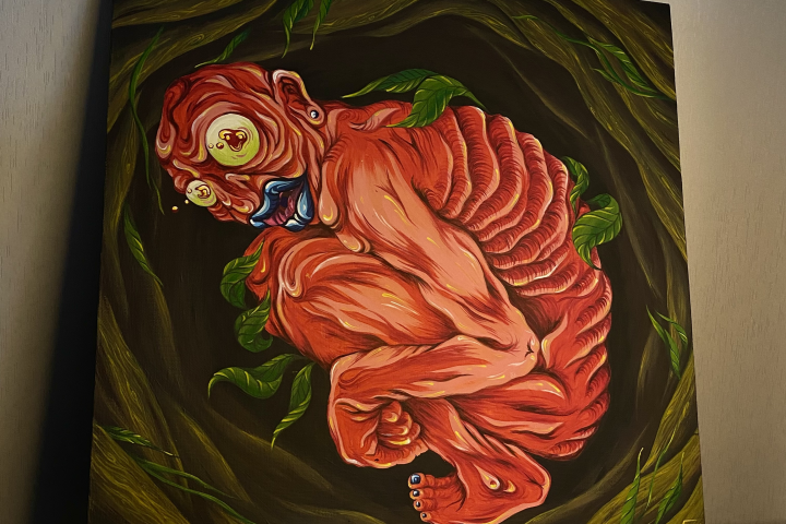 Картина. Летящий в лабиринте.