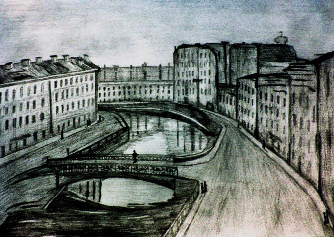 Питер. Карандашный рисунок.