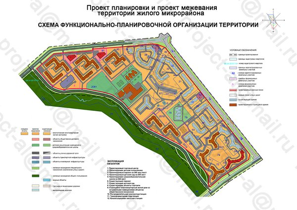 Проект планировки и межевания территории жилого микрорайона